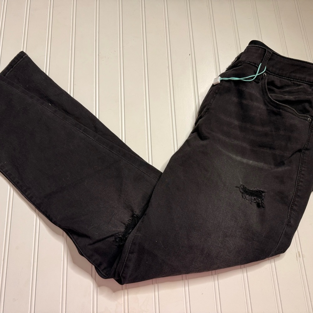 Lularoe Black Distressed skinny jeans